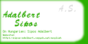 adalbert sipos business card